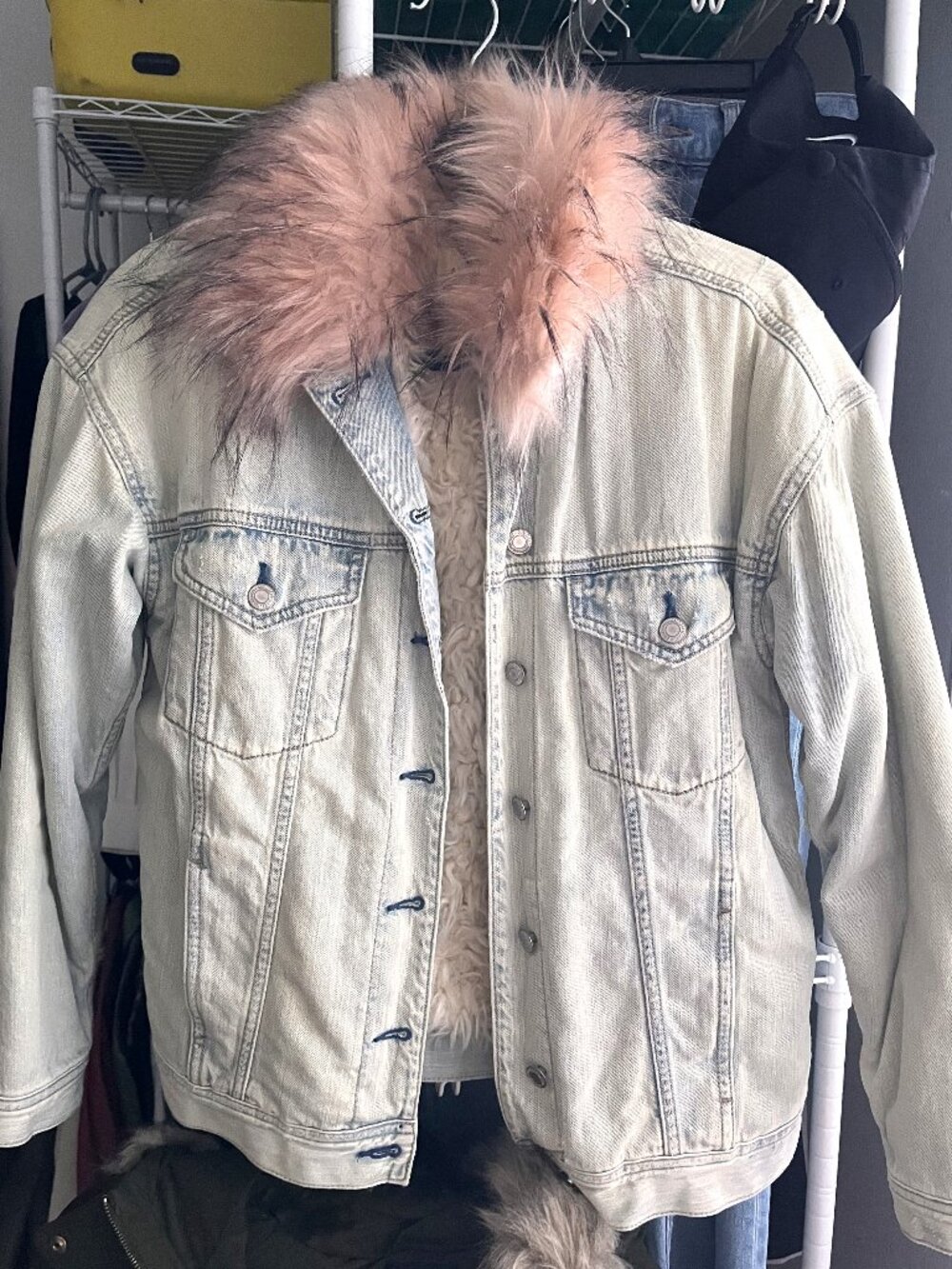 AE Sherpa Denim Jean Jacket